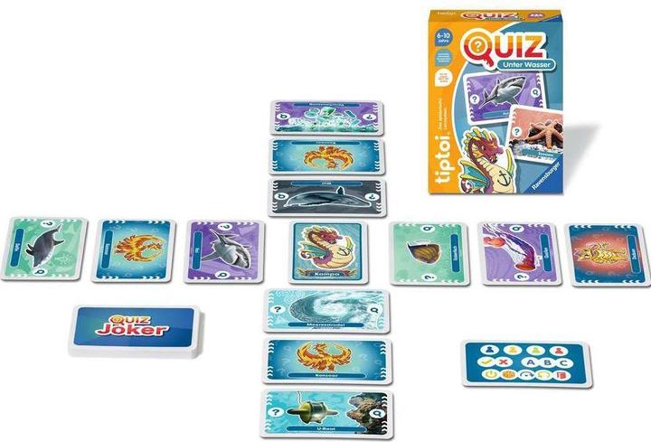 Immagine prodotto Ravensburger tiptoi 00192 Quiz Under Water, gioco a quiz per bambini dai 6 anni in su, per 1-4 giocatori (Tedesco)
