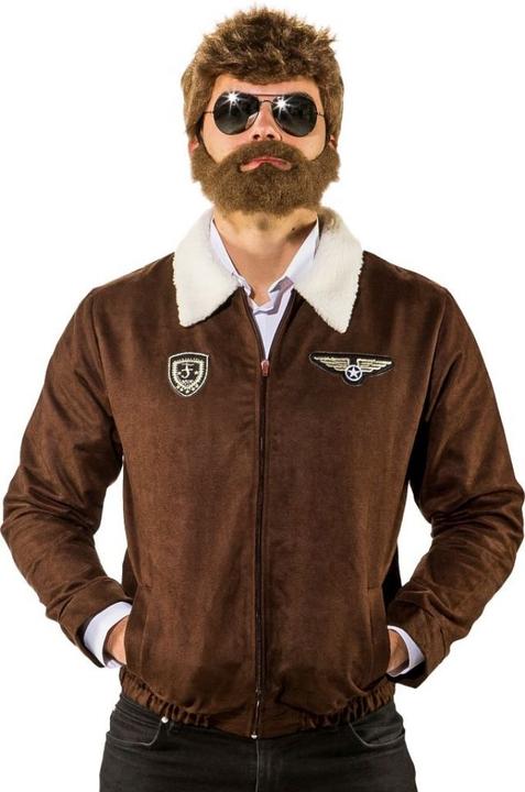 Actual product image Orlob Pilot jacket, imitation suede with fur collar (58, 59, 60)