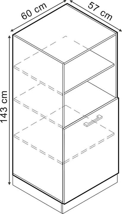Produktbild Vicco Vorratsschrank R-Line (60 x 57.5 x 143 cm)