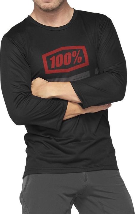 Image du produit 100% Inconnu 3/4 Jersey airmatic noir/rouge (S)
