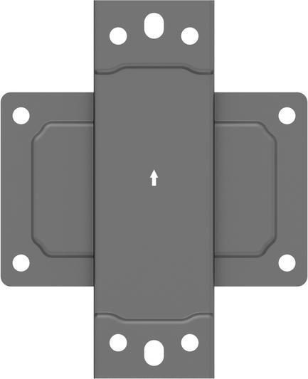 Actual product image Multibrackets Pole Clamp Plate, for Modular Pro System