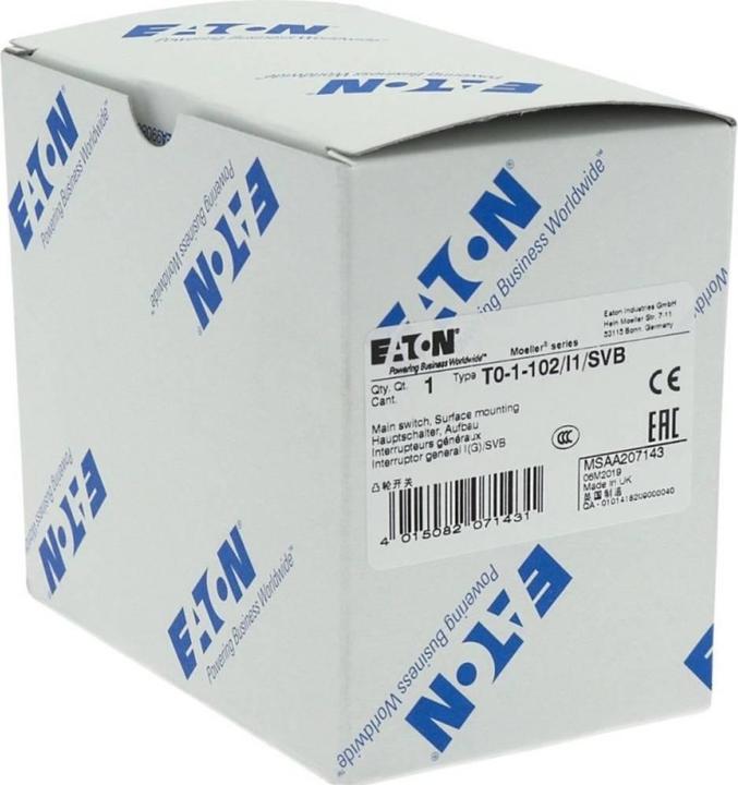 Actual product image Eaton Cam switch 2 pole