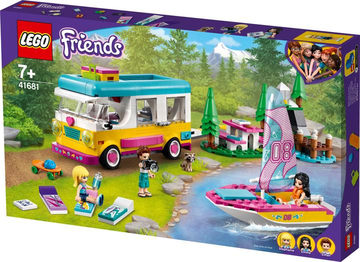 Actual product image LEGO Friends 41681 Forest camper and sailboat (41681, LEGO Friends)