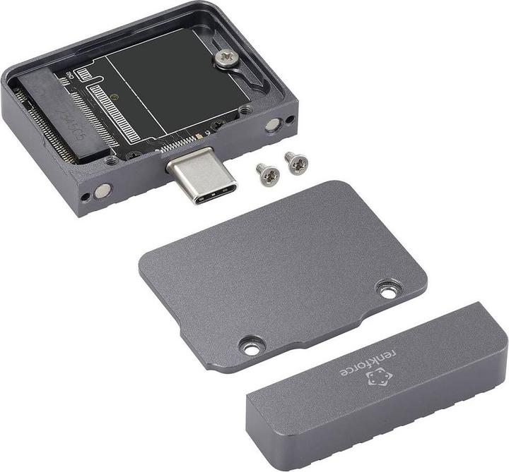 Actual product image Renkforce RF-6332596 M.2 hard drive enclosure M.2 2230 USB-C® USB 3.2 (Gen 2) (M.2 2230)