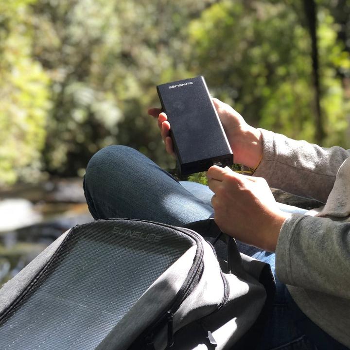 Actual product image Sunslice External battery "Gravity 27" (27000 mAh, 100 W)