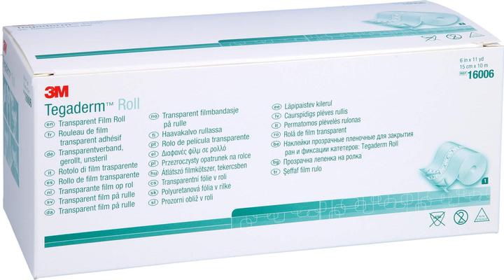 Produktbild 3M Tegaderm Roll Wundverband 15cmx10m transparent (1 x)
