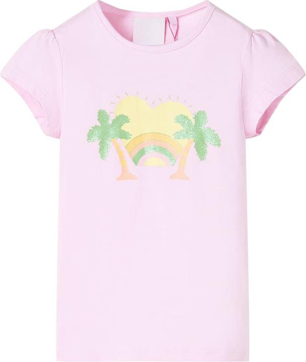 VidaXL Kinder-T-Shirt Hellrosa 92,Material: 95 % Baumwolle. 5 (92)