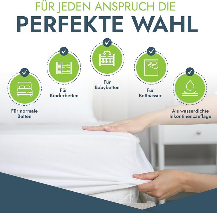 Image du produit Mara Vital Protège-matelas Protège-matelas imperméable, respirant et lavable (140 x 200 cm)