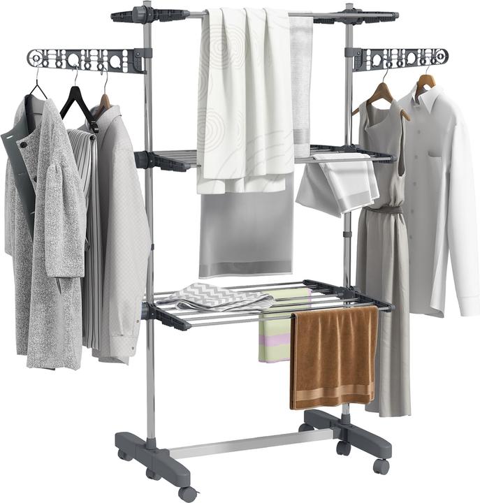 Image du produit Homcom Étendoir à linge avec patères
