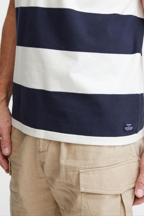 Immagine prodotto FQ1924 FQTom SS t-shirt a righe con stampa logo 21900645 (XXL)