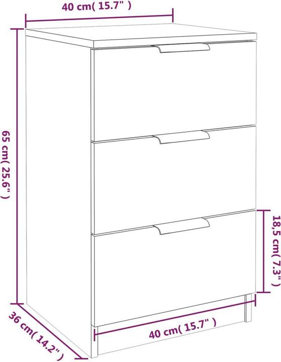 Produktbild VidaXL Job (40 x 36 x 65 cm)