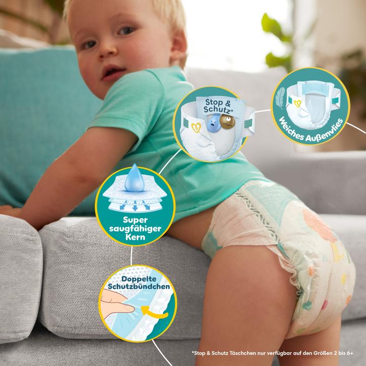 Actual product image Pampers Baby-Dry (Size 6+, Monthly box, 144 Piece)