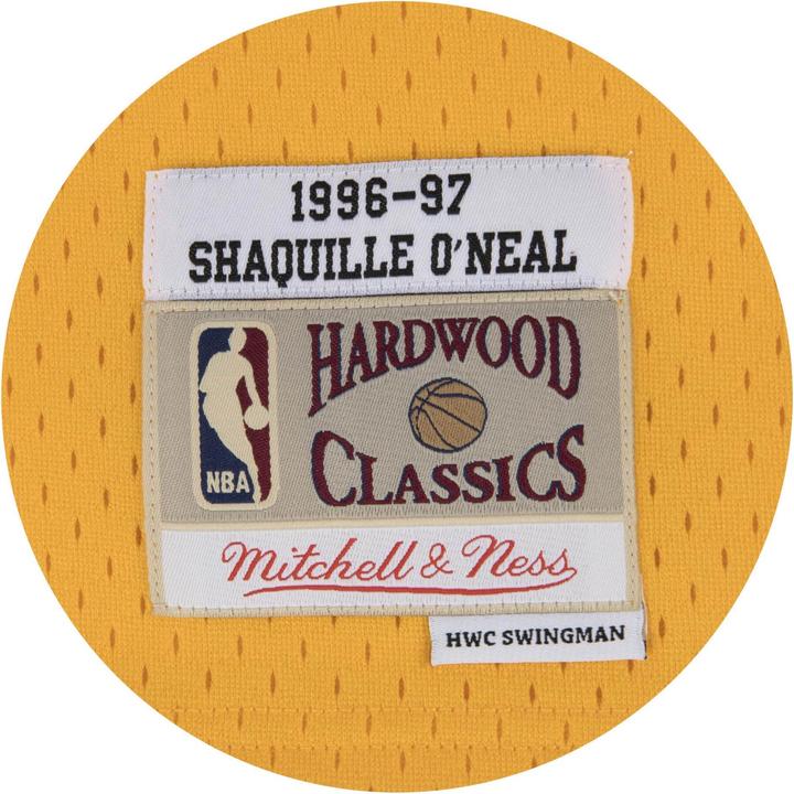 Actual product image Mitchell & Ness Shaquille O'neal Los Angeles Lakers 199697 Swingman Jersey (L)