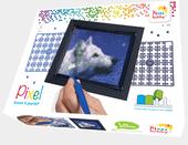 Immagine prodotto Pixelhobby Scatola regalo con 37 quadrati pixel - Lupo