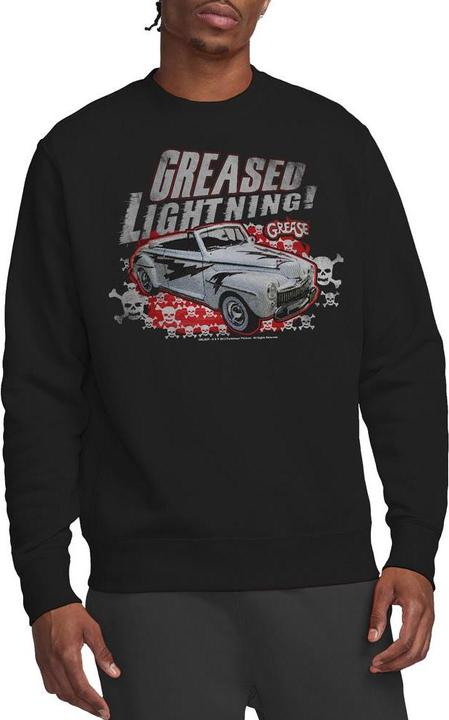 Actual product image Grease Unisex Adult d Lightening Sweatshirt (XL)