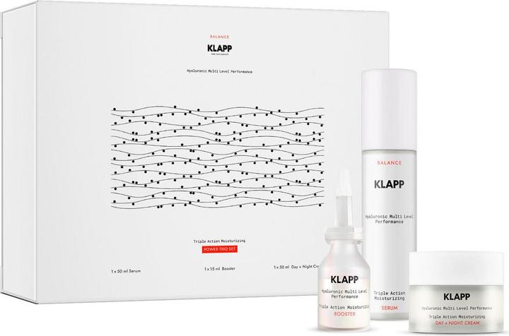 Klapp Hyaluronic Multi Level Performance Triple Action Moisturizing Power Trio Set (Gesichtspflege set)