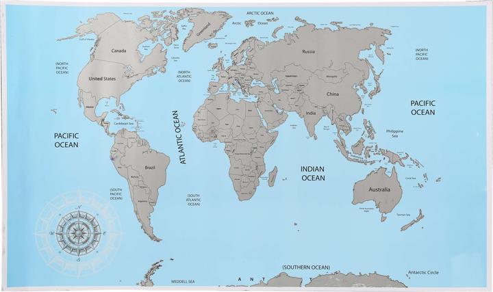 Productafbeelding Ootb Wereldkaart om af te krassen (Mappamondo, 52 x 88 cm)
