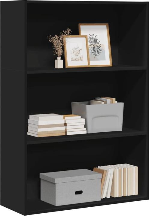 Actual product image VidaXL Bücherregal Standregal Büroregal Aktenregal Aufbewahrungsregal Schwarz (80 x 30 x 114 cm)