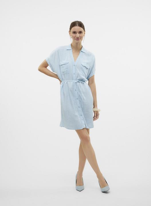 Actual product image Vero Moda VMLINN Kurzes Kleid Hemdblusenkleid (S)