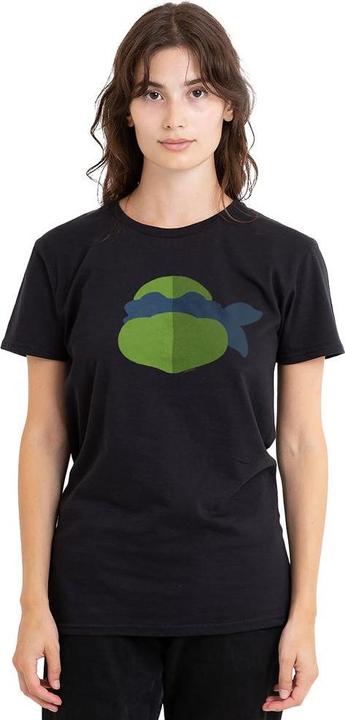 Actual product image Teenage Mutant NT Unisex Adult Leonardo Face T-Shirt (L)