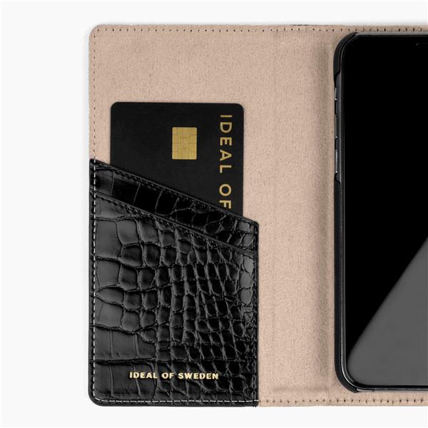 Produktbild iDeal Of Sweden Book-Cover Jet Black Croco (Apple iPhone 6s, Apple iPhone 8, Apple iPhone 7, Apple iPhone 6, Apple iPhone SE (2nd Gen))