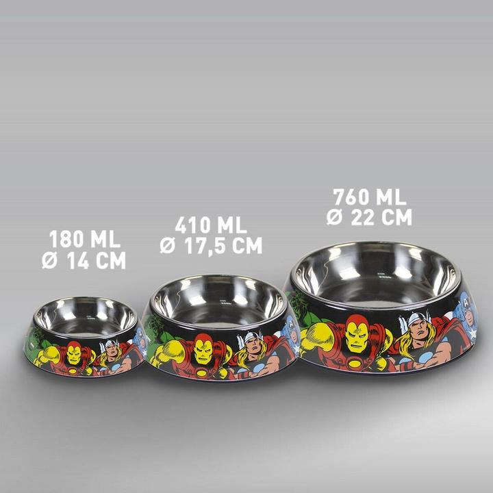 Actual product image Food bowl for dogs 760 ml Melamine Red Metal (0.76 l)