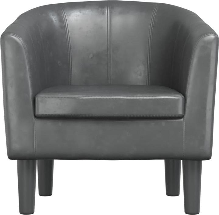 Immagine prodotto VidaXL Clubsessel Grau Kunstleder,Farbe: Grau,Material: Kunstleder