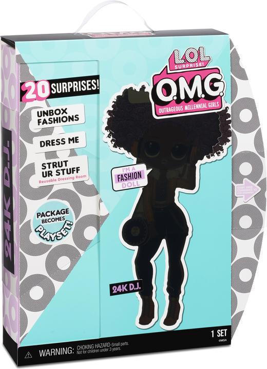 Actual product image MGA L.O.L. Surprise OMG 3.8 Doll 24K D.J.