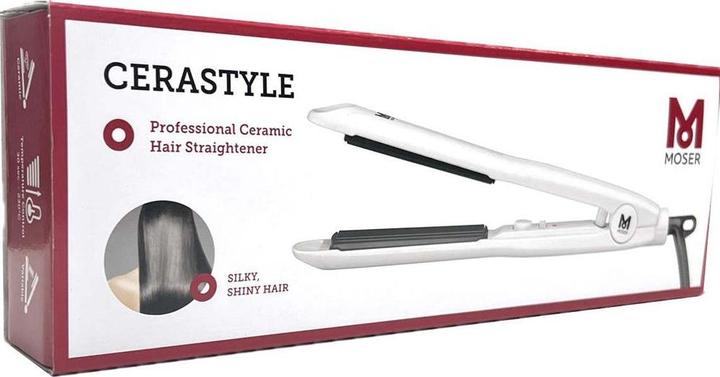 Immagine prodotto Moser Piastra per capelli professionale CeraStyle Pro 4417 (bianco) (Piastra per capelli)