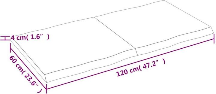 Actual product image VidaXL Nili (120 x 60 x 4 cm)