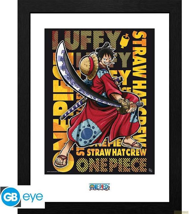 Produktbild GB Eye Framed Poster One Piece : Luffy in Wano Artwork