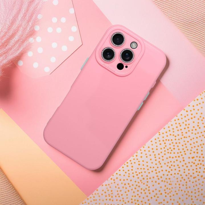 Actual product image OEM Back panel cover Case PASTEL SHINE for IPHONE 15 Pro pink (Cover, iPhone 15 Pro)