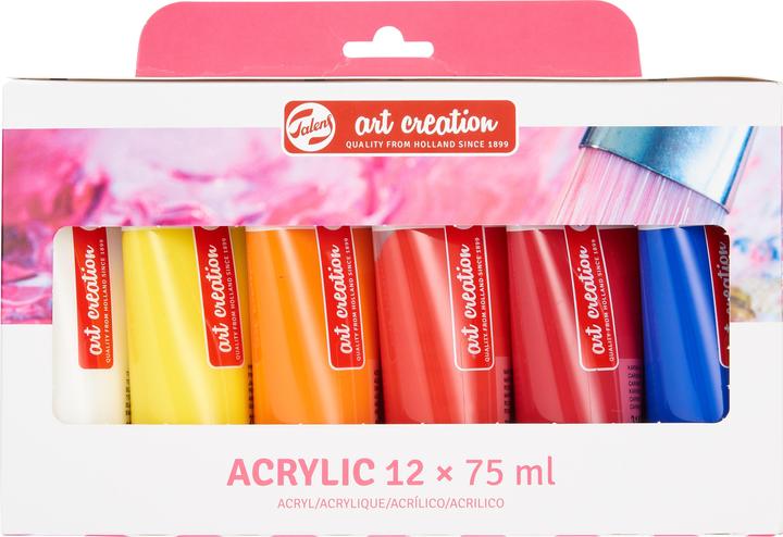 Produktbild Talens Acrylfarbe 12er Set (Mehrfarbig, 900 ml)