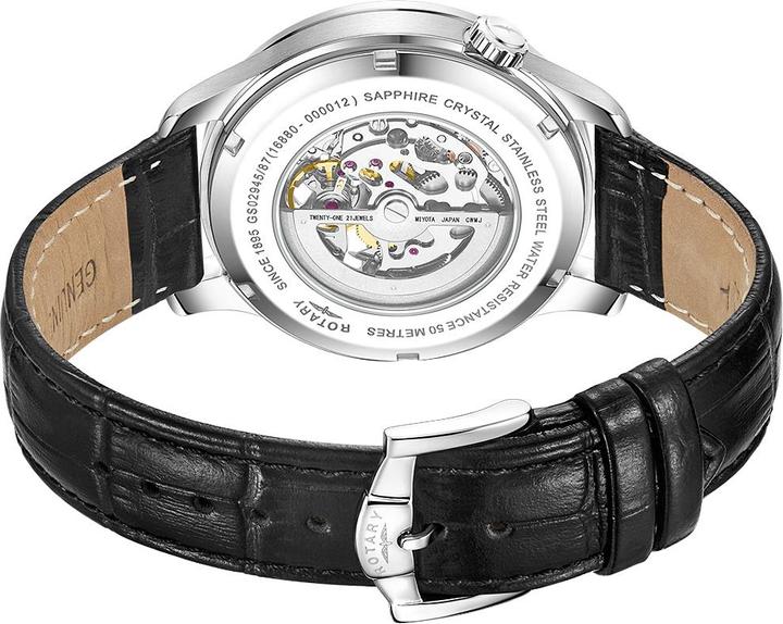 Produktbild Rotary GS02945/87 Greenwich Automatik Herrenuhr 42mm 5ATM (Analoguhr, 42 mm)