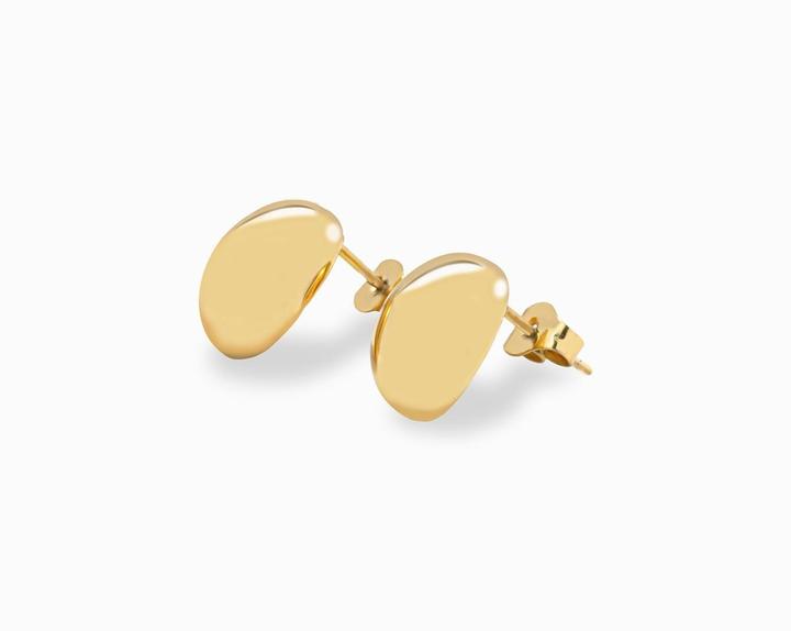 Immagine prodotto Sensora Jewelry Orecchini lucidi a forma di fagiolo (Acciaio inossidabile)