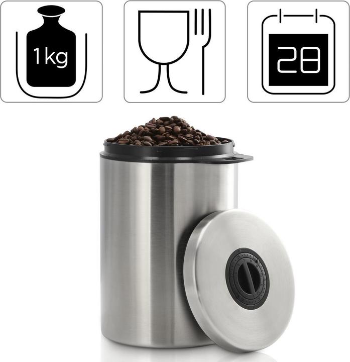 Actual product image Xavax coffee/tea tin Stainless steel tin for 1 kg of coffee beans (1 l)