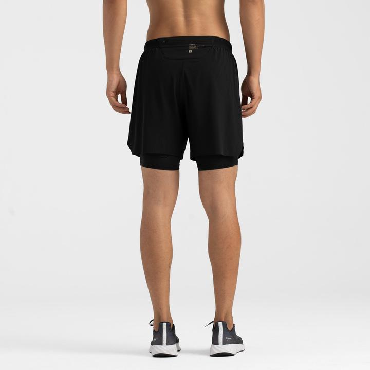 Actual product image Kiprun Laufshorts Herren Tights 2-in-1 - schwarz (L)
