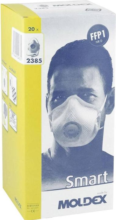 Image du produit Moldex Masque de protection respiratoire Smart 238501 FFP1 / V NR D avec valve d'expiration (FFP1, 20 x)