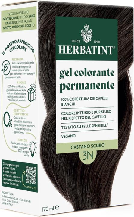 Herbatint Haarfärbegel 3N Dunkles Kastanienbraun Flasche 170 ml (3N Dunkles Kastanienbraun)