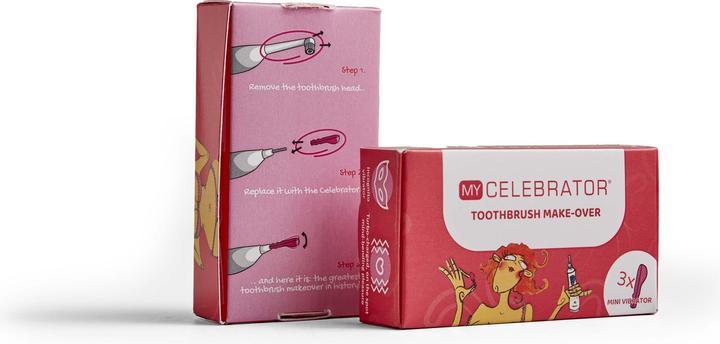 Actual product image Celebrator My - Toothbrush Makeover Ten-Piece Party Pack - Pink