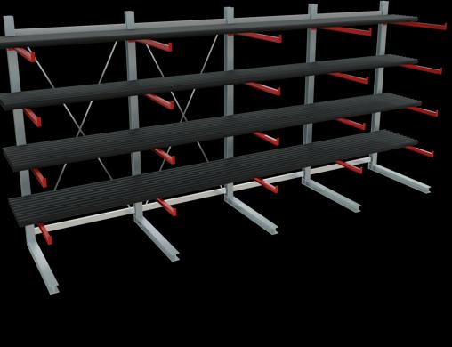 Immagine prodotto Schulte Lagertechnik K 6000 scaffale base a sbalzo 5 montanti - 1 lato