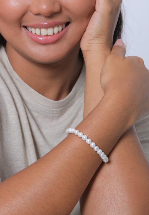 Image du produit Elli Perle, bracelet de perles (20 cm, Acier inoxydable, Perles de coquillages, Pas de perle, Argent sterling 925)