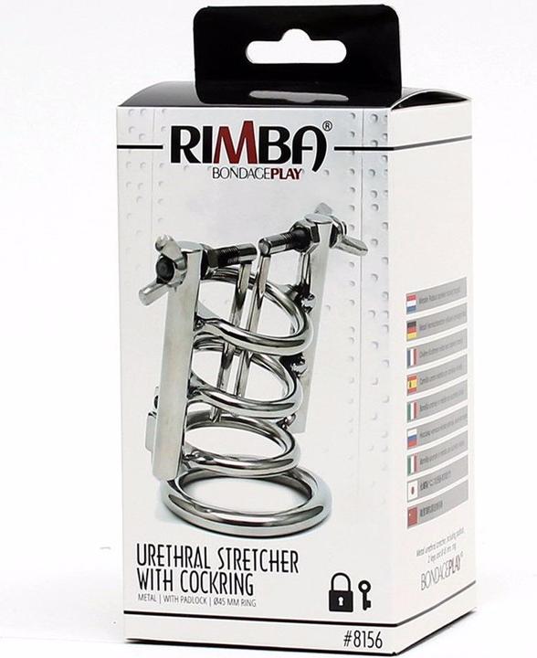 Image du produit Rimba Étendeur d'urètre avec cockring et cadenas