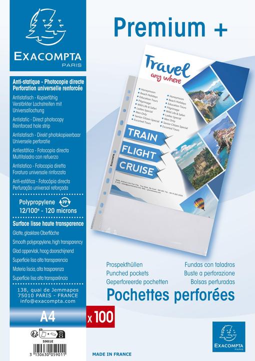 Produktbild Exacompta Prospekthüllen (A4, 100 x)