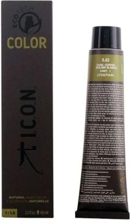 Immagine prodotto I.C.O.N. ECOTECH COLOR #6.43 rame scuro biondo dorato 60 ml (6.43)
