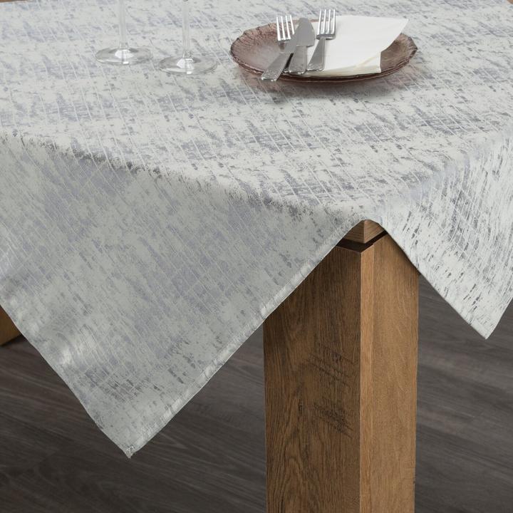 Actual product image Eurofirany ALINA jacquard tablecloth with subtle, delicate fabric pattern, 140 x 180 cm (140 x 180 cm)