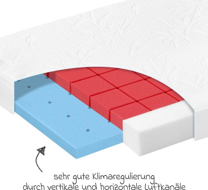 Actual product image Alvi Babymatratzen & Kindermatratzen Babybett-Matratze Bamboo Pro 70 x 140 cm (70 x 140 cm)