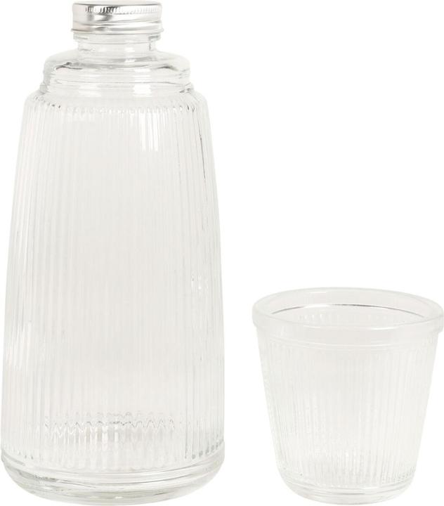 Actual product image Excellent Houseware Glass bottle with drinking glass, 1 litre, set of 2 (1 l)