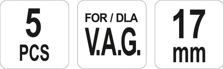 Produktbild Yato Profi Nockenwellenrad-Abzieher-Satz VAG 5 tlg. YT-06342