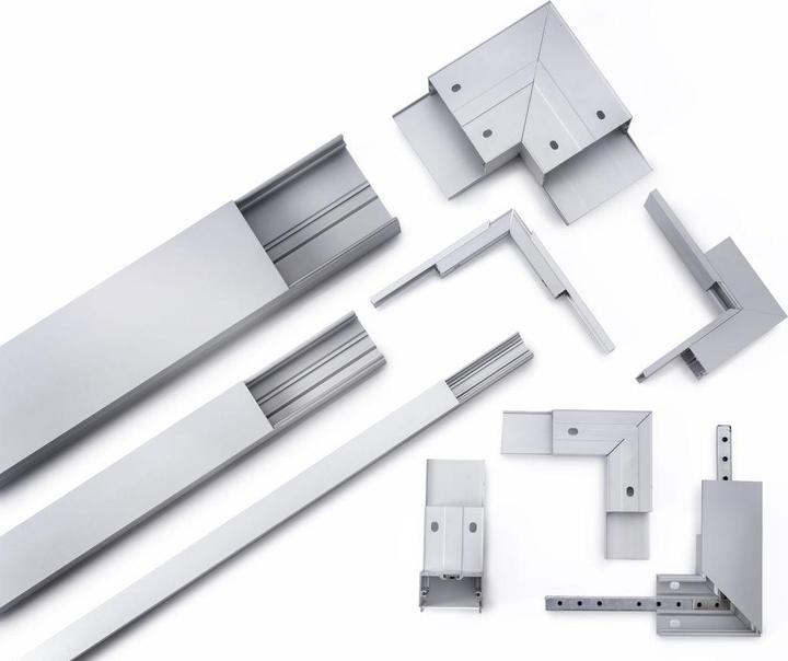 Immagine prodotto Elbro Piastra terminale per canale, alluminio, 60×40mm, con viti